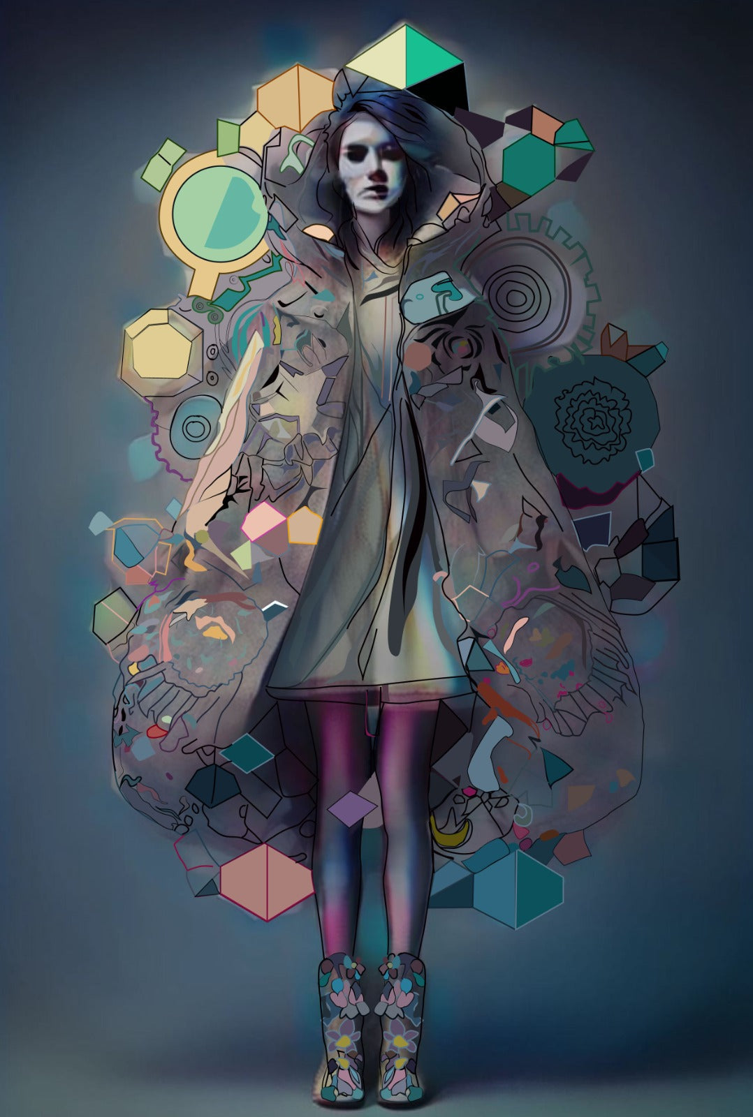 Fashion Design - Boho Reverse Coloring