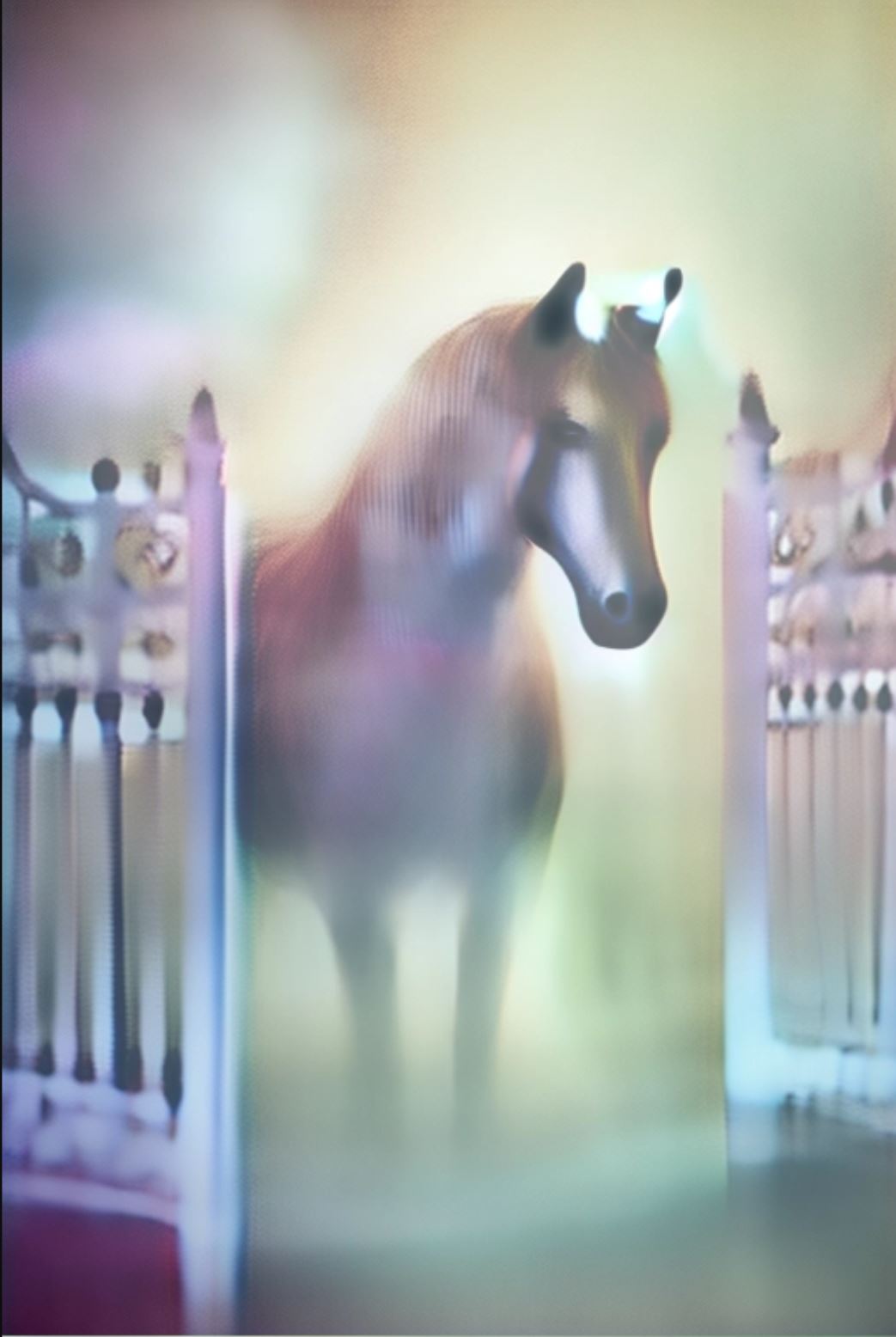 Hoofbeats In The Mist Reverse Coloring