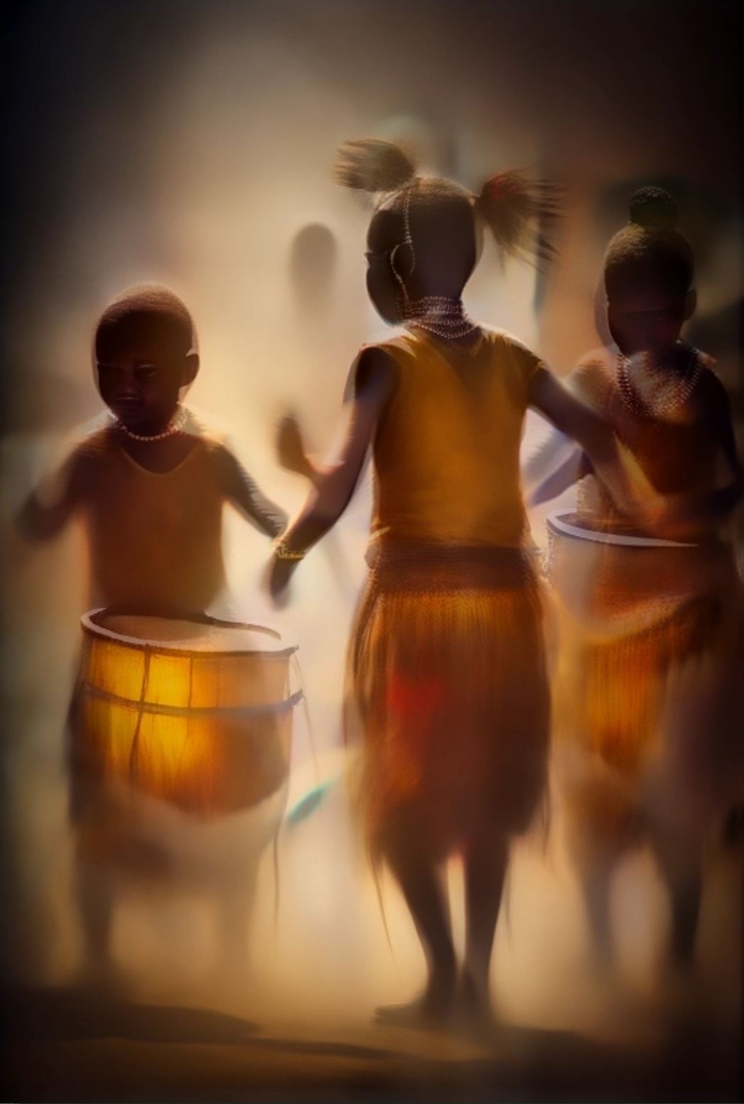 Jungle Drums Reverse Coloring