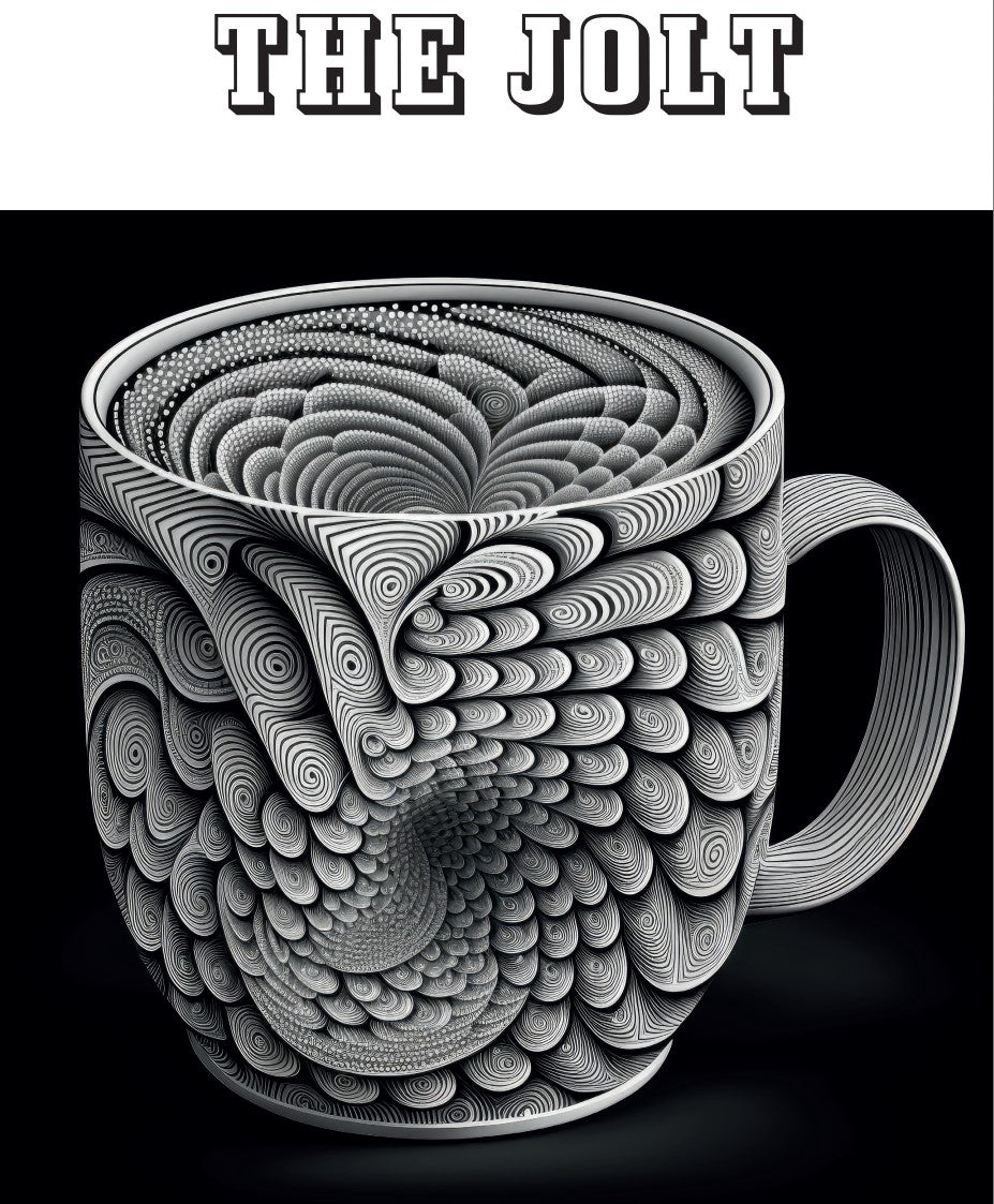 Café y pastel en 3D