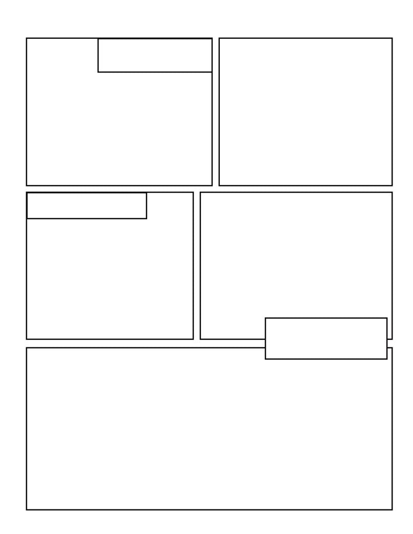 Blank Comic Book