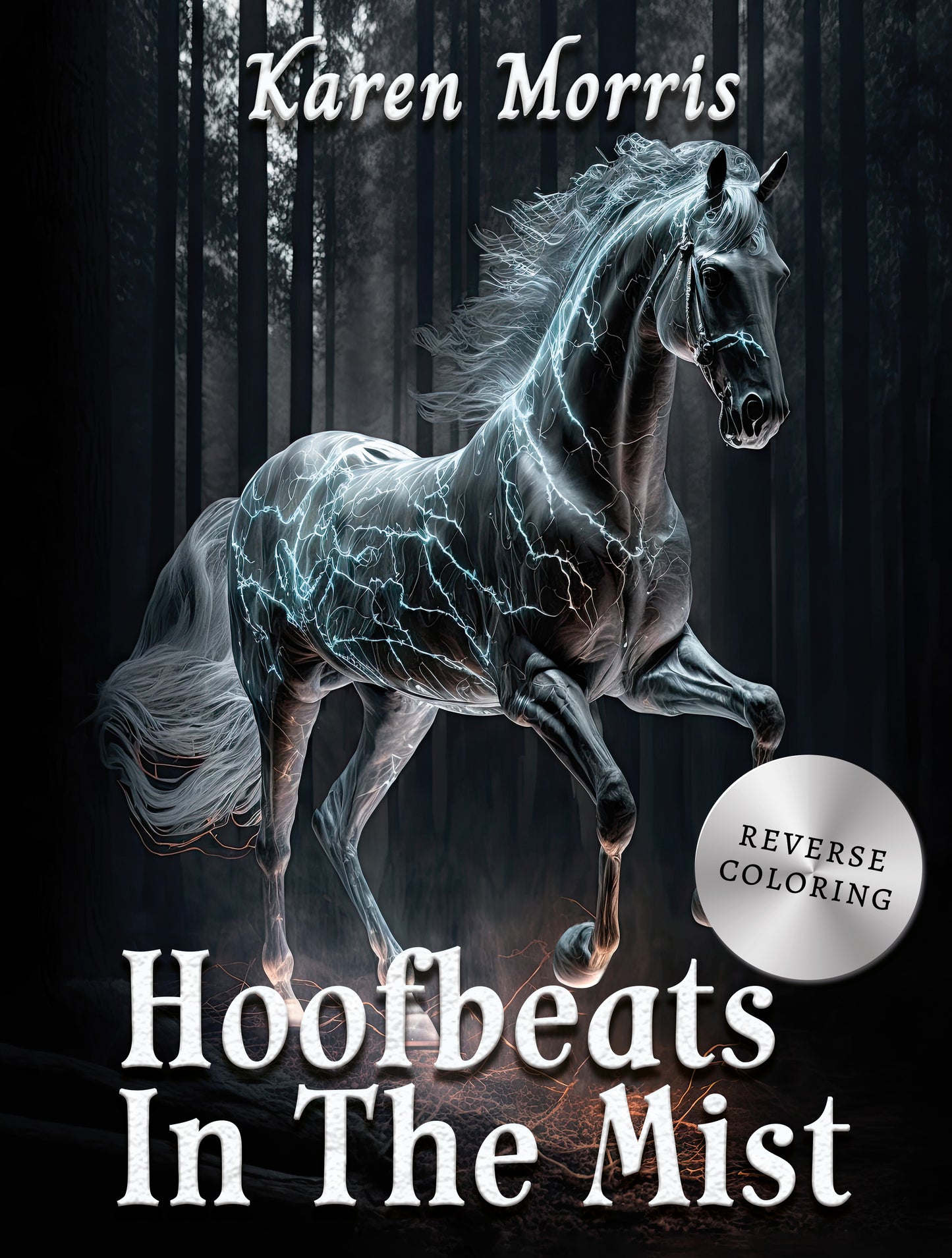 Hoofbeats In The Mist Reverse Coloring