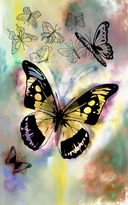 Wings Of Glass Reverse Coloring
