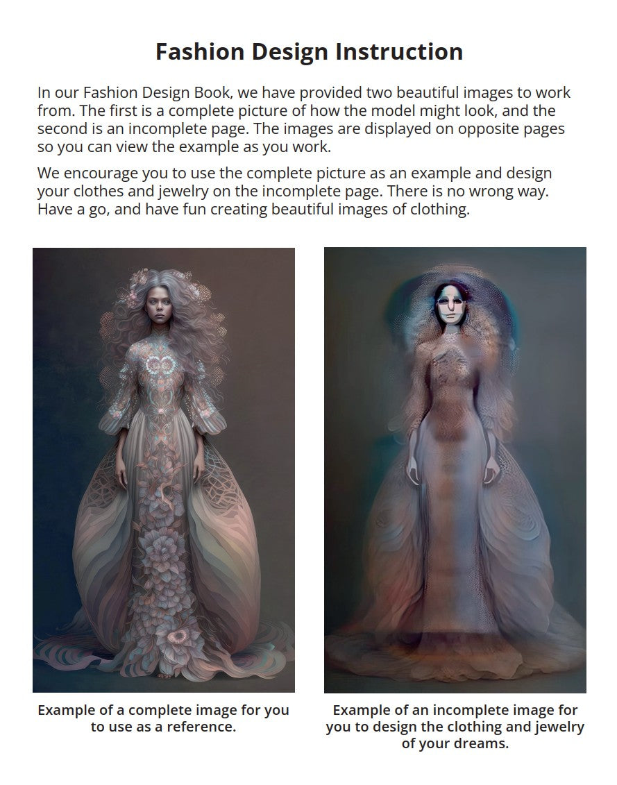 Fashion Design - Boho Reverse Coloring