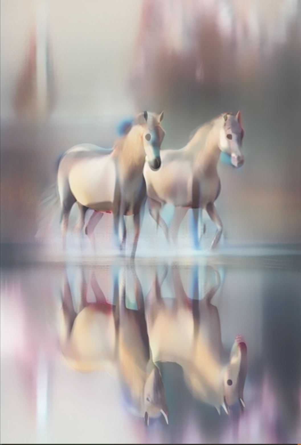 Hoofbeats In The Mist Reverse Coloring