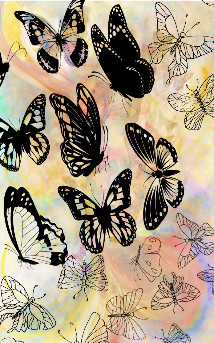 Wings Of Glass Reverse Coloring