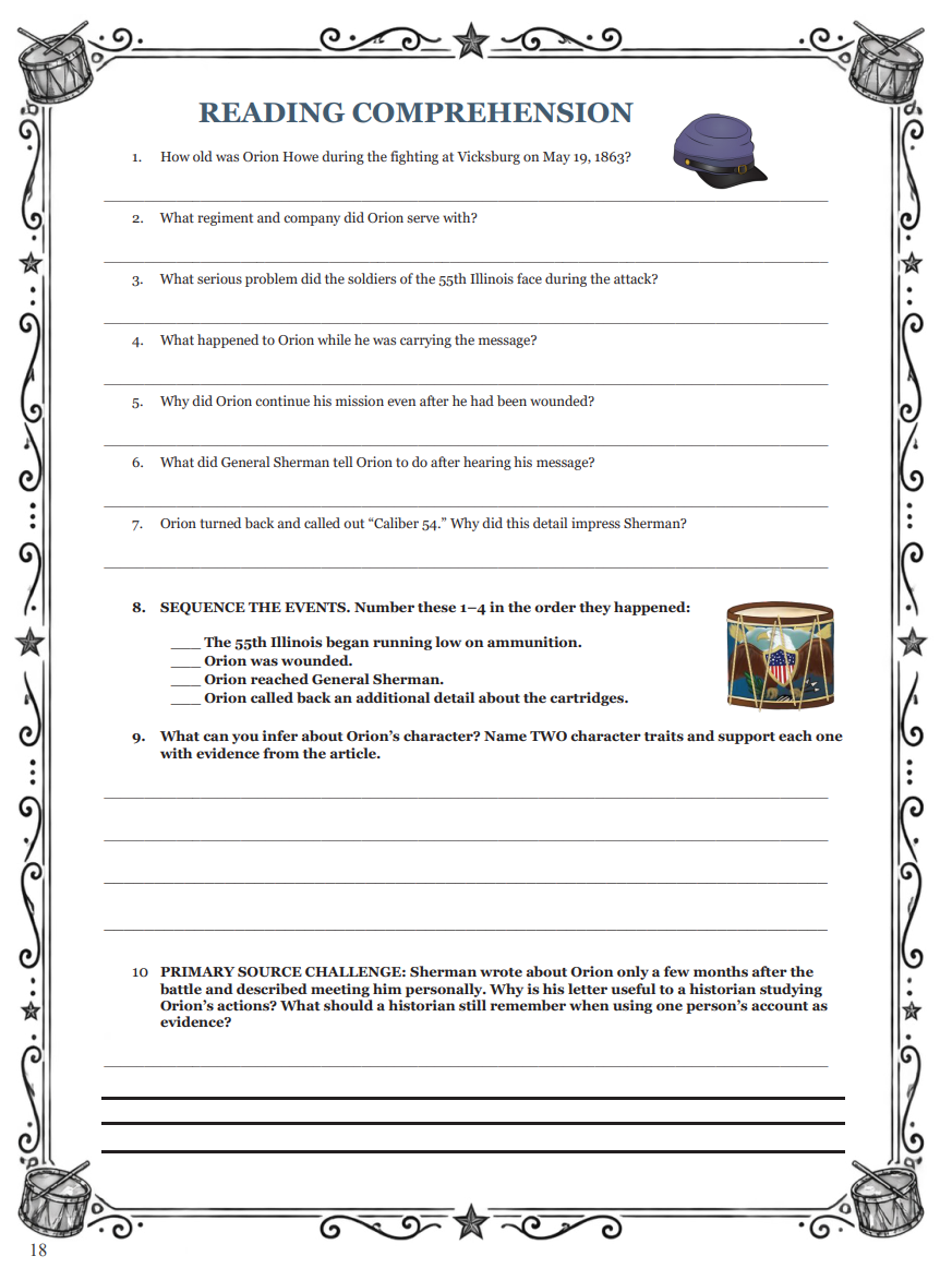 Rhythms Of War Student Activity Book