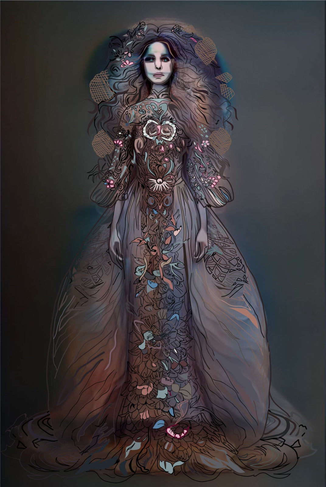 Fashion Design - Boho Reverse Coloring
