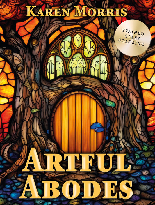 Artful Abodes coloring book cover