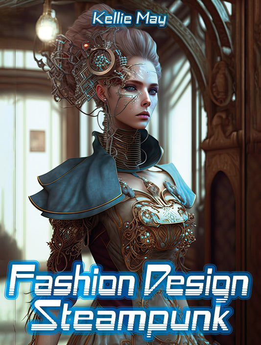 Fashion Design Steampunk Reverse Coloring