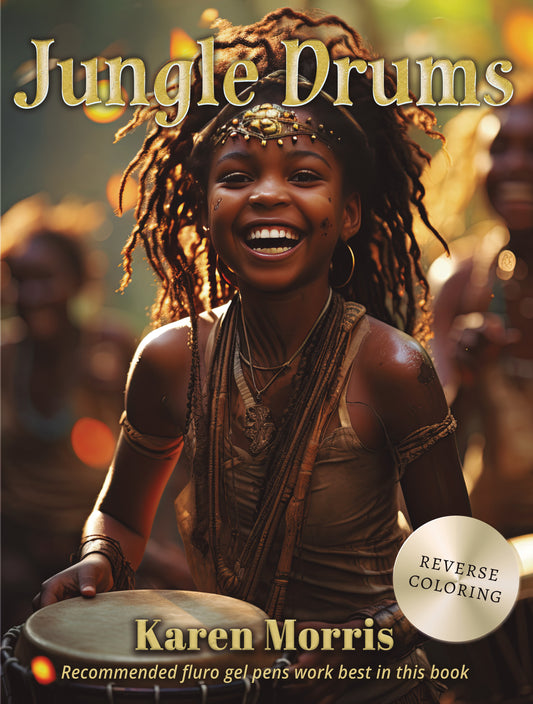 Jungle Drums Reverse Coloring
